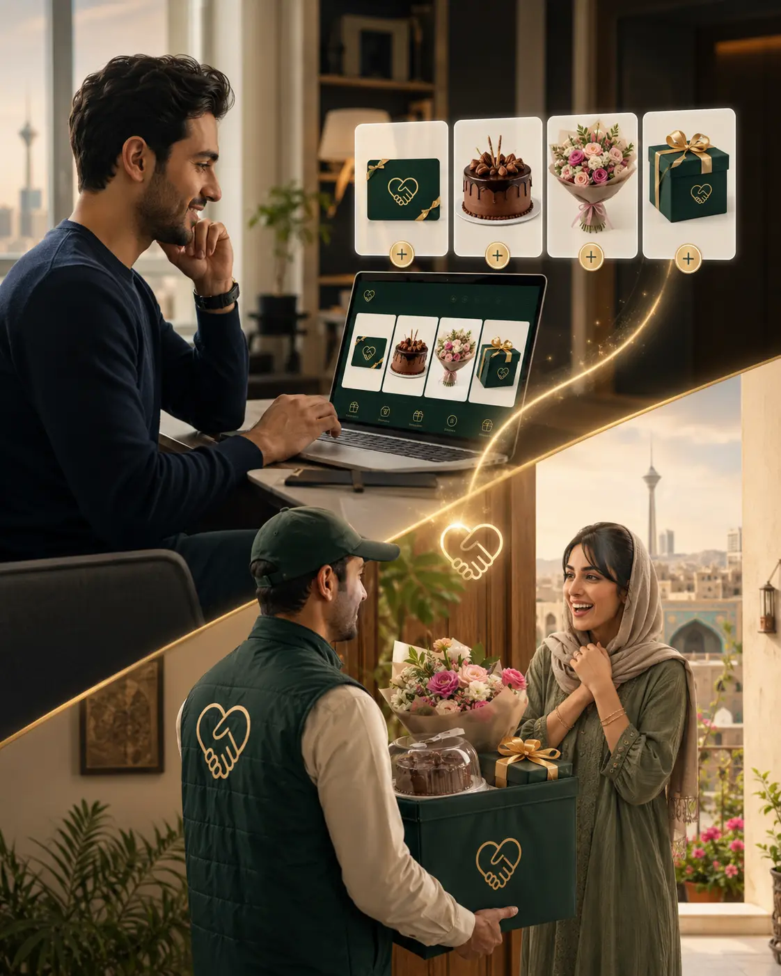 کارت هدیه، کیک، گل و کادو برای خوشحال کردن عزیزان در ایران